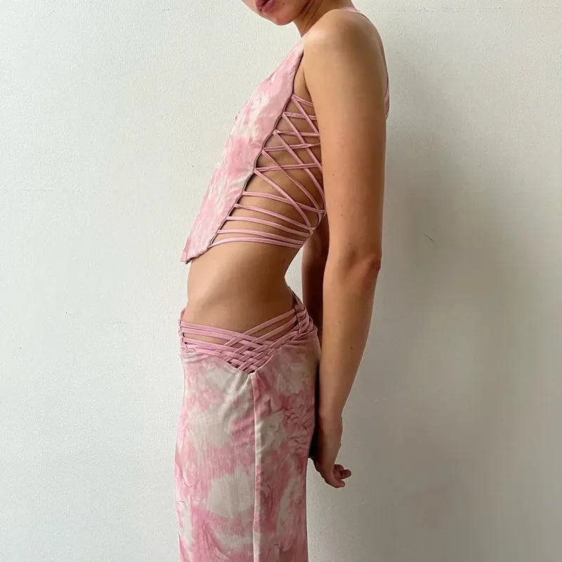 Printed Maxi Dress Set