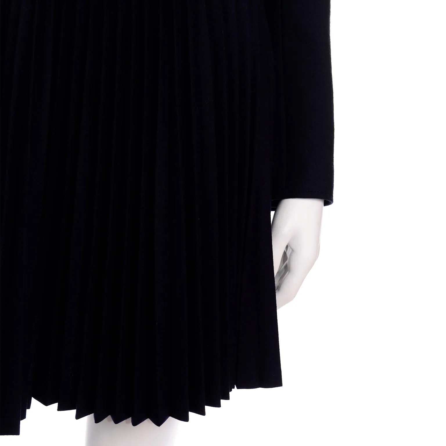 Proenza Schouler Navy Blue 2 Pc Pleated Skirt & Ribbed Jacket Suit