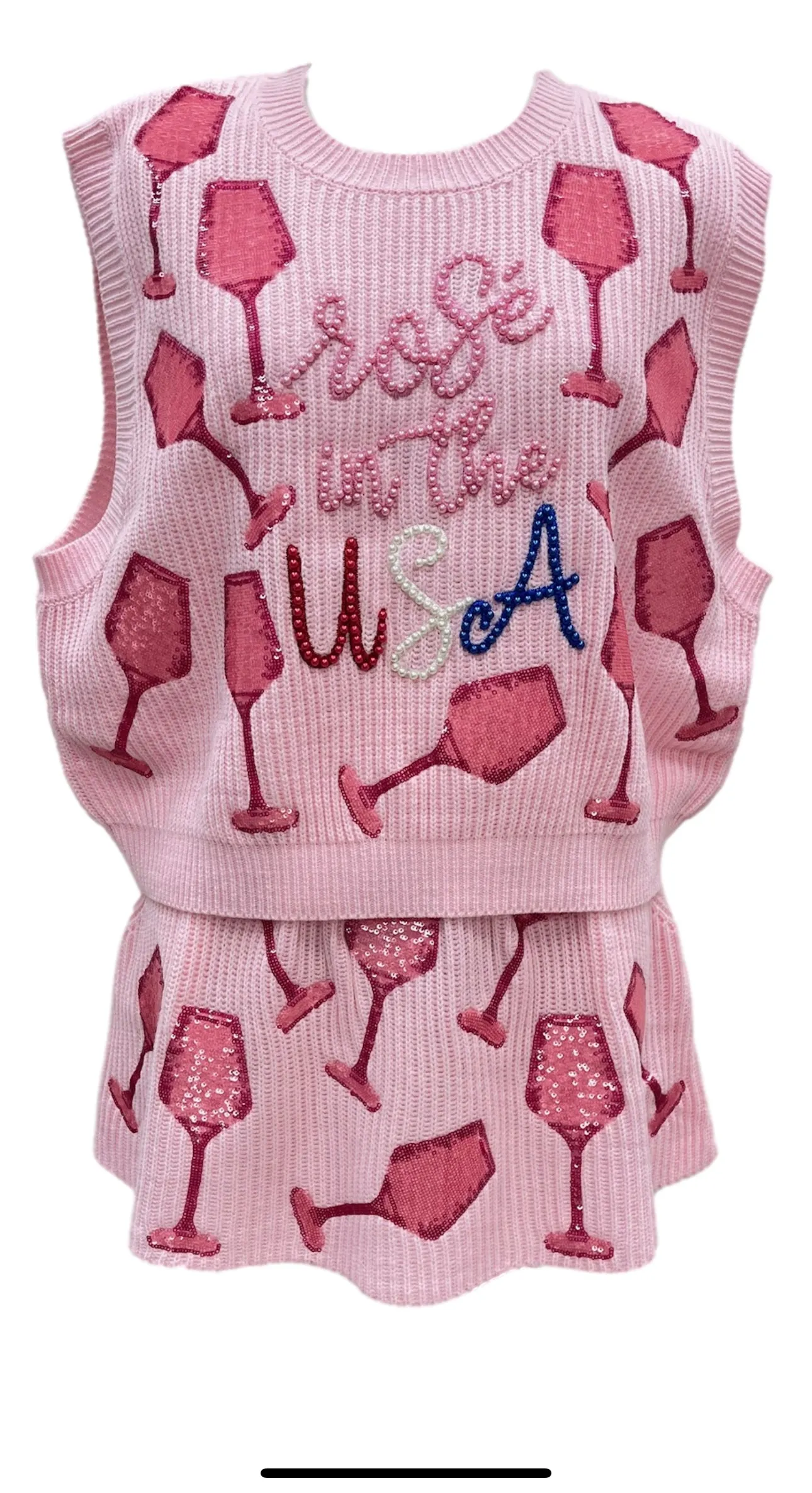 'Rose’ in the USA' Queen of Sparkles Vest