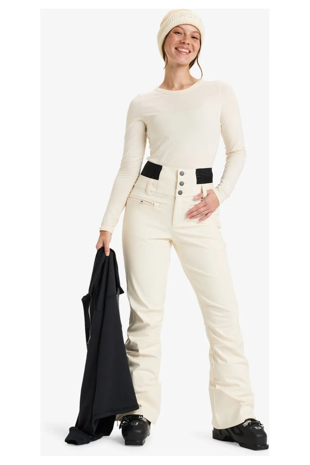 Roxy Rising High Snow Pant Buttercream