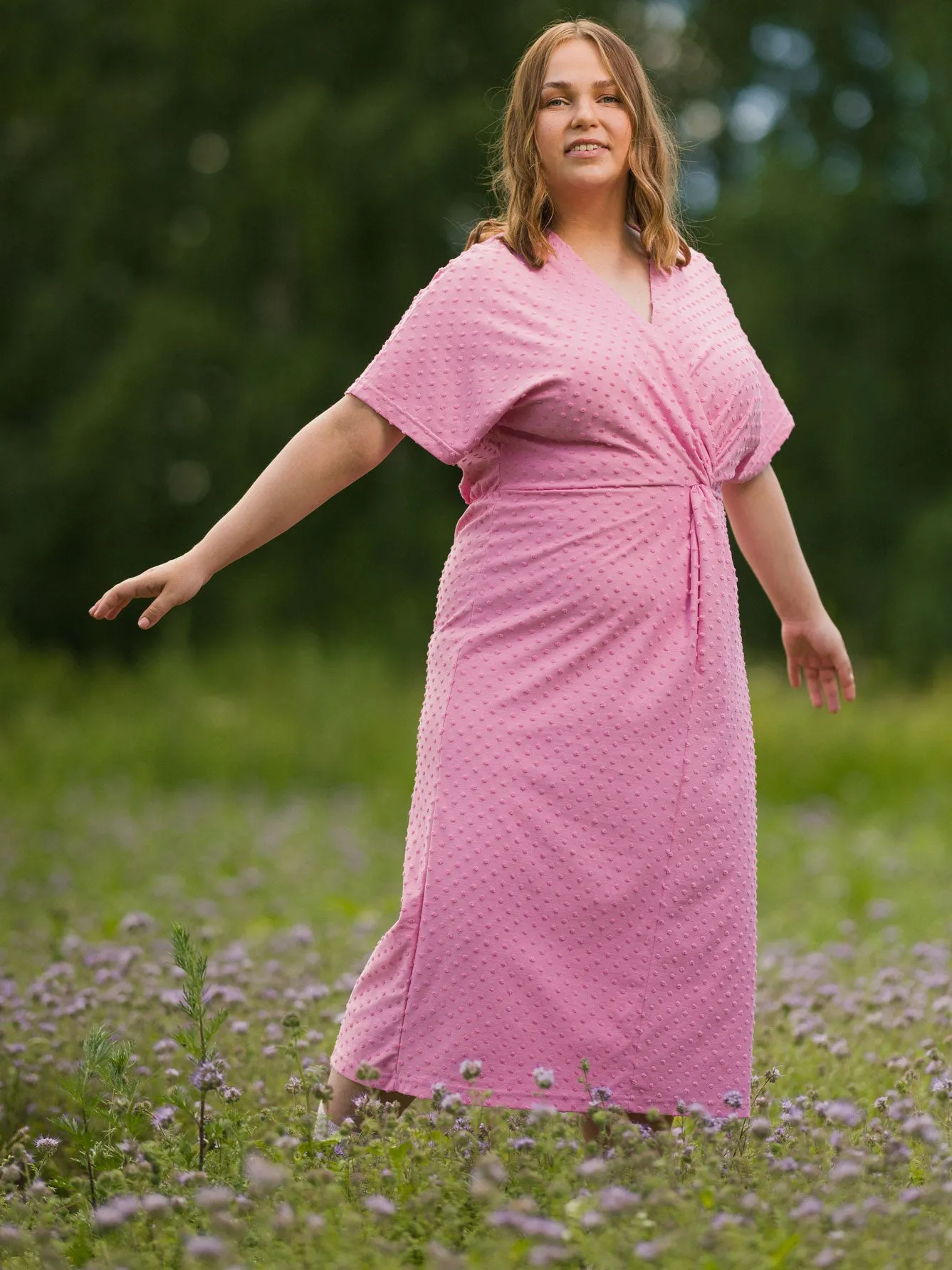 Salome Dress Pink Dot