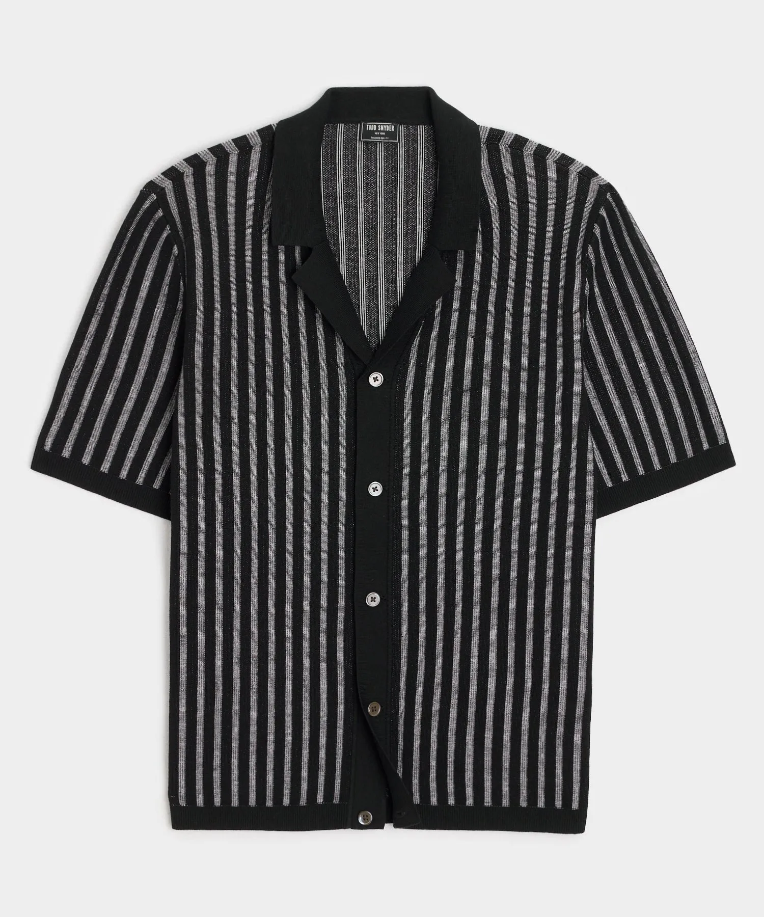 Silk-Cotton Striped Bungalow Sweater Polo