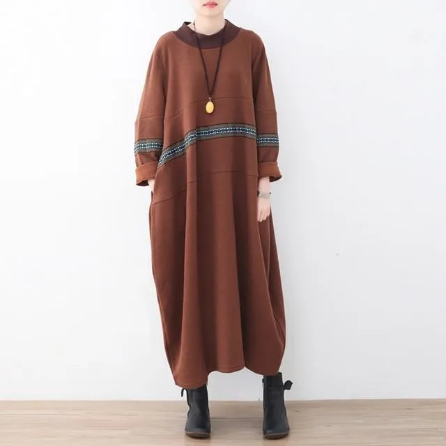 Turtleneck Maxi Sweater Dress
