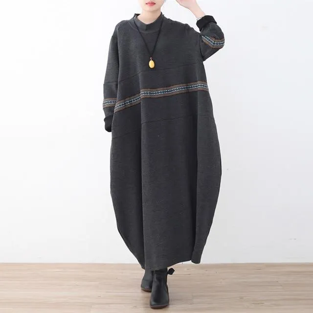 Turtleneck Maxi Sweater Dress