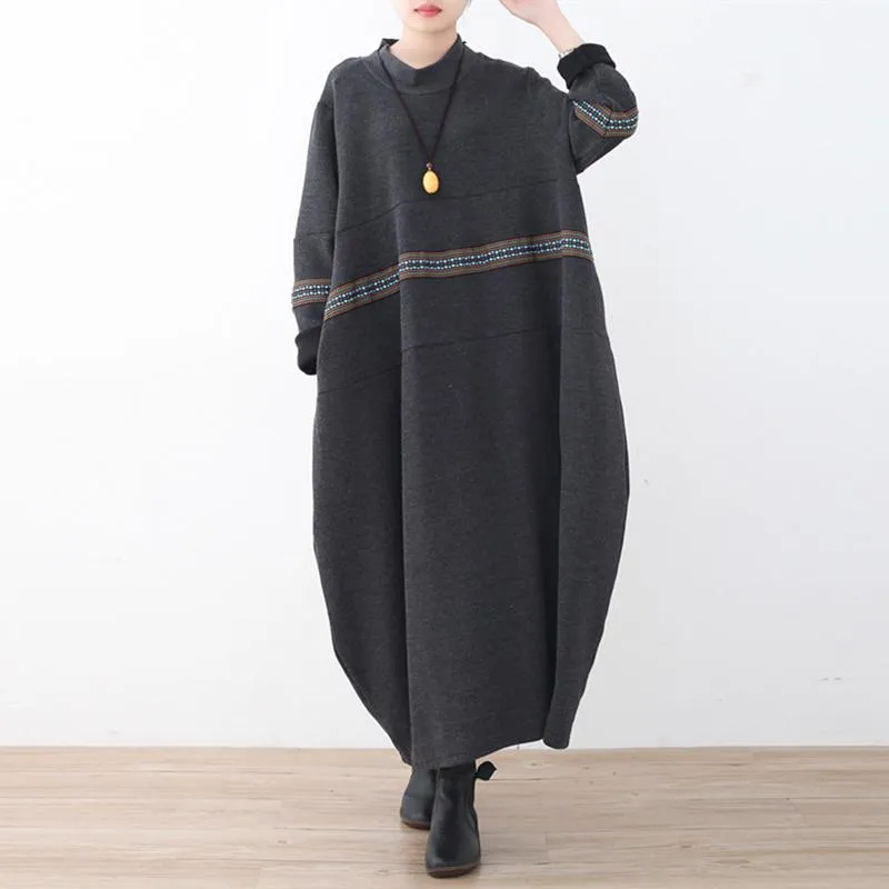Turtleneck Maxi Sweater Dress