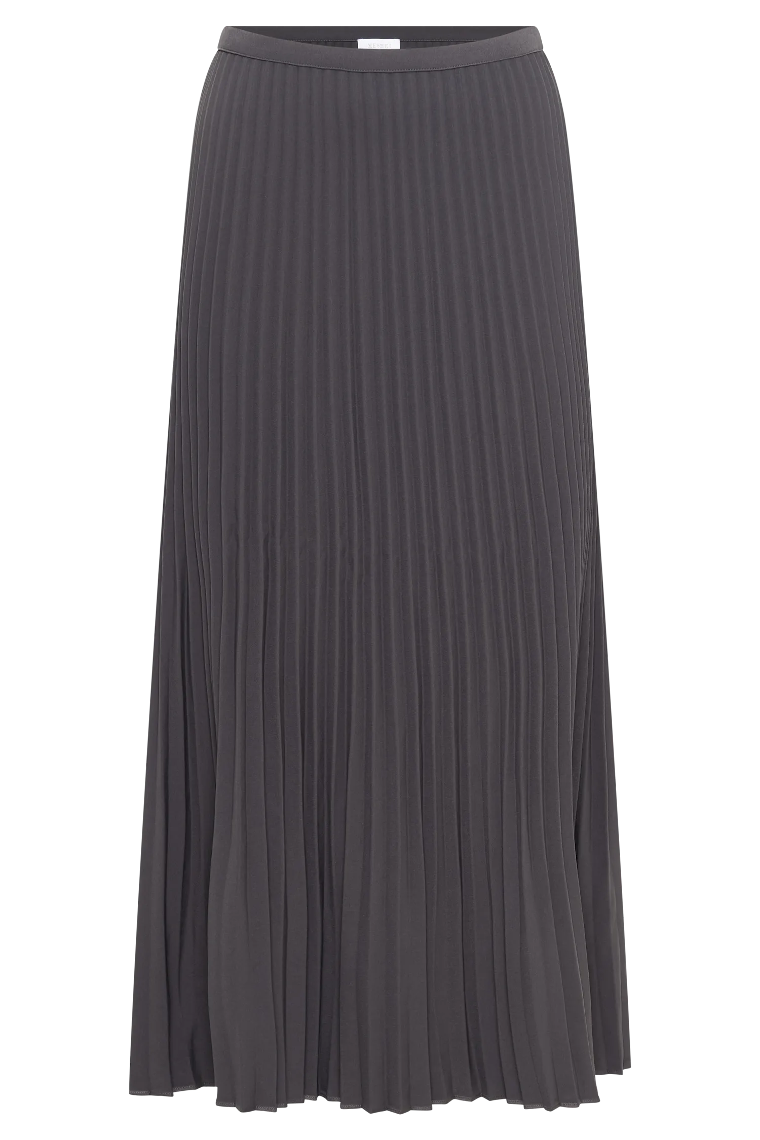 Twyla Pleated Suiting Maxi Skirt - Charcoal