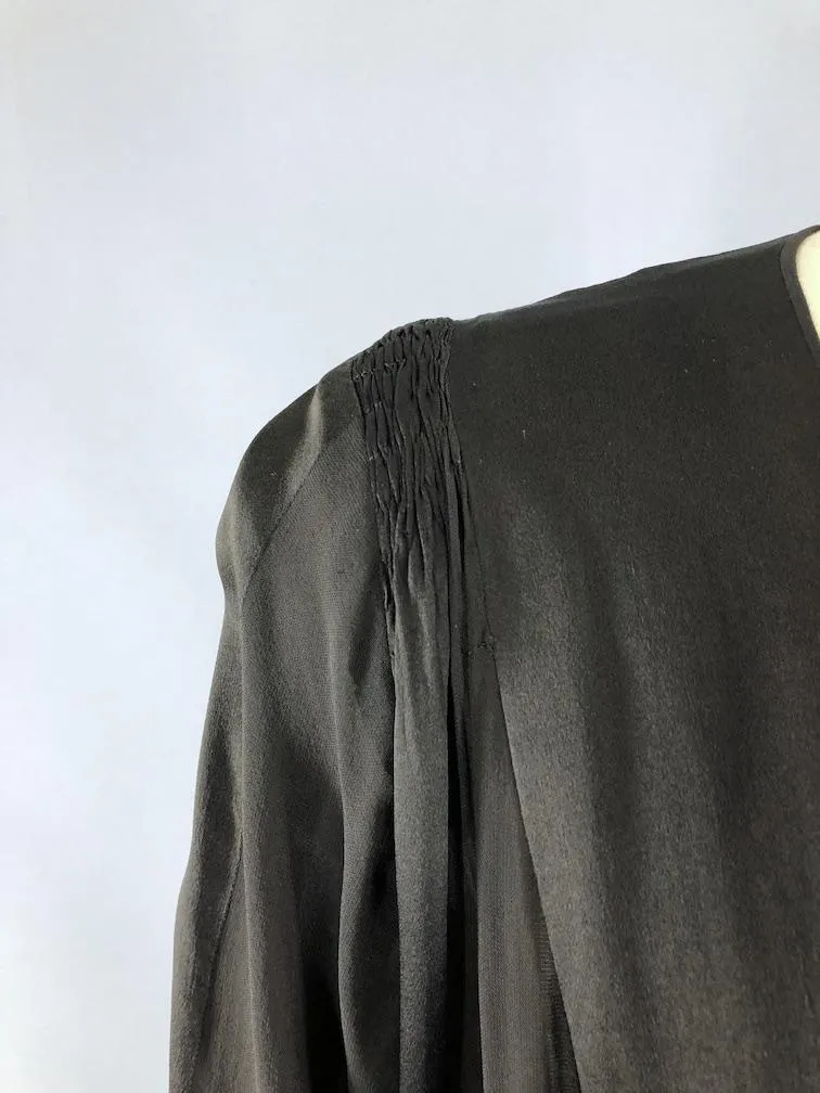 Vintage 1920s-1930s Silk Dress with Matching Vest