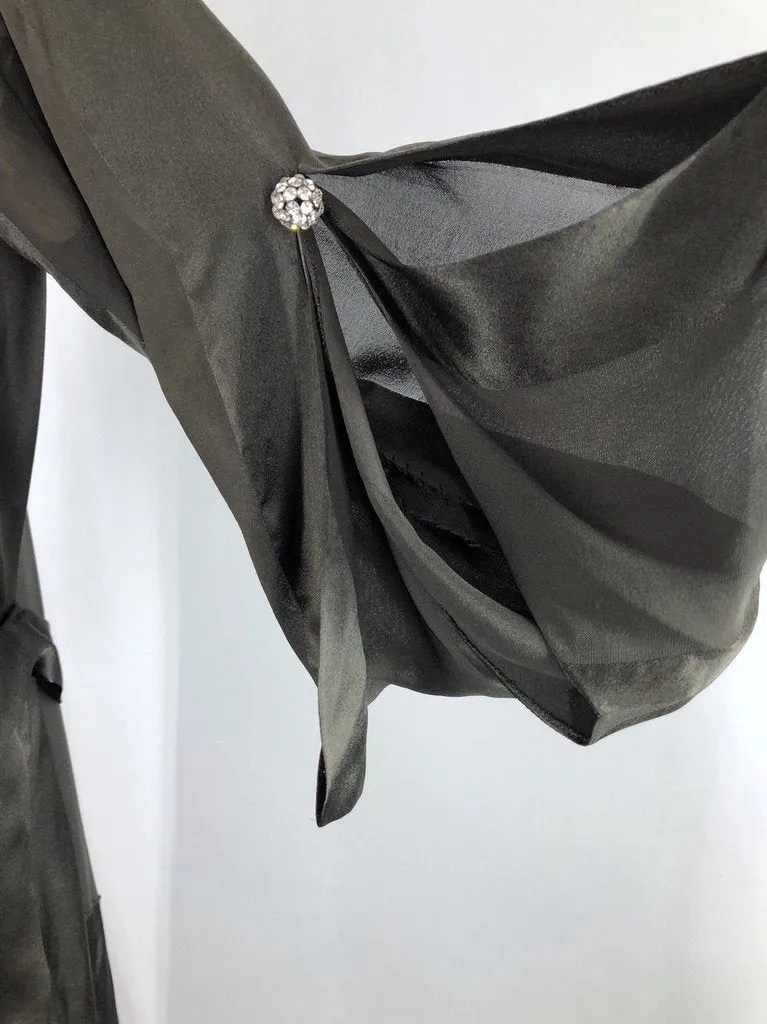 Vintage 1920s-1930s Silk Dress with Matching Vest