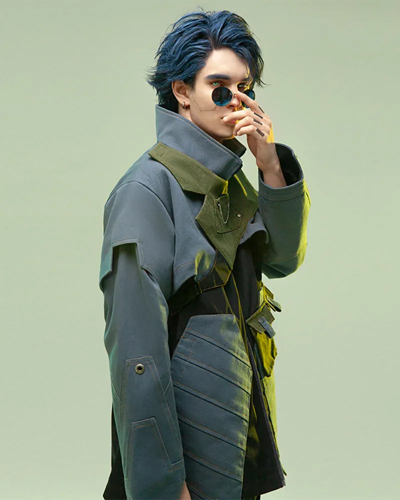 XIPHEVIL Cyberpunk Outfits Far-Off Vanguard Multi-Pocket Jacket