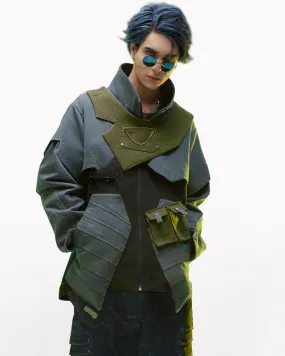 XIPHEVIL Cyberpunk Outfits Far-Off Vanguard Multi-Pocket Jacket